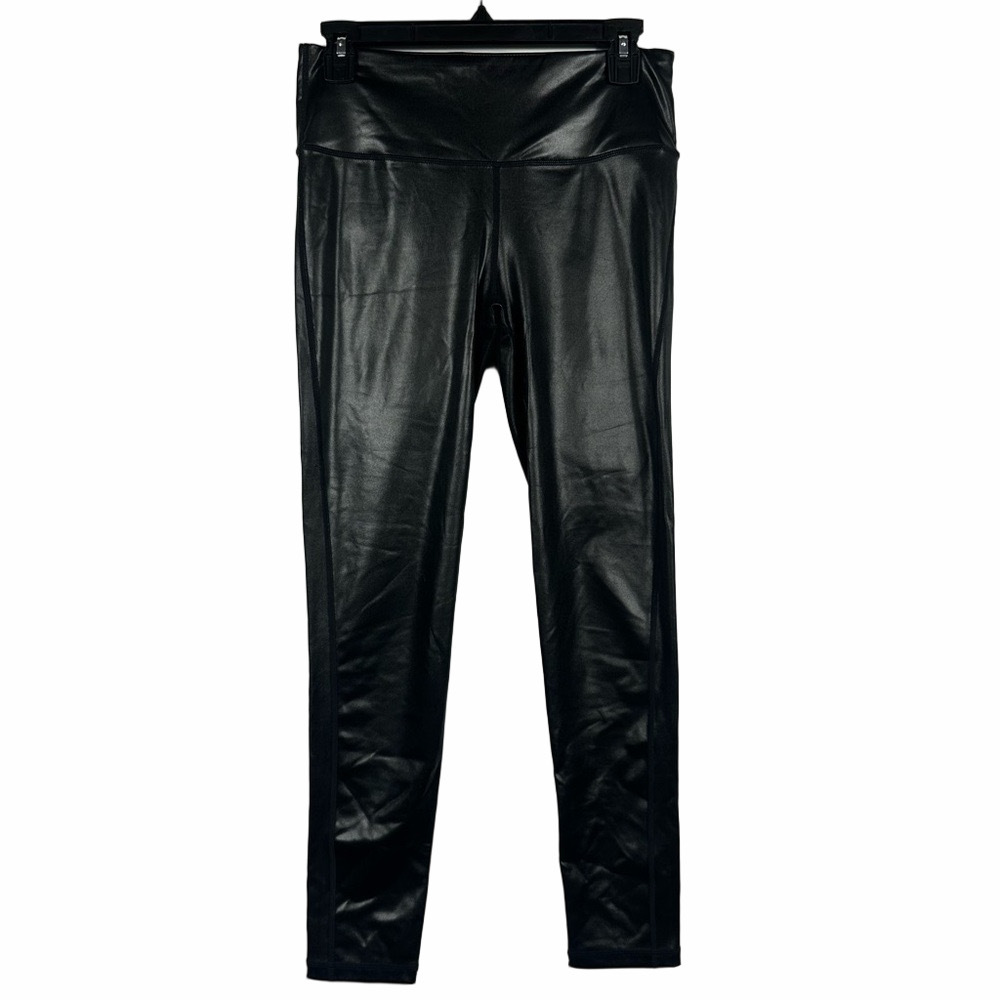 Mono B Black Leggings Faux Leather Size Medium